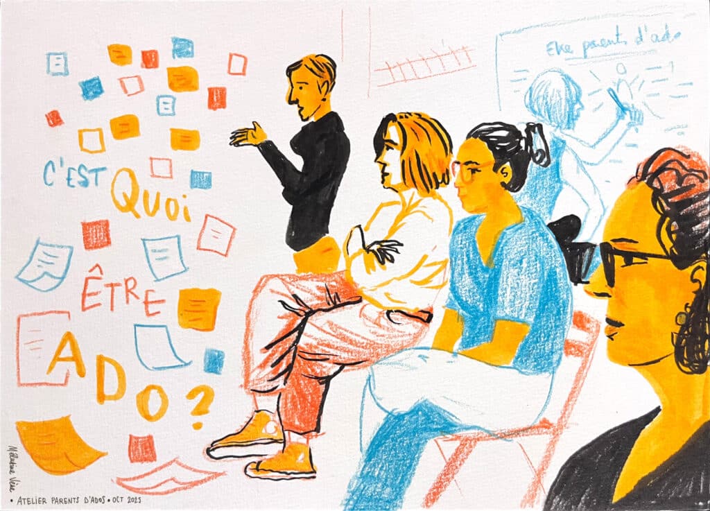 Live Sketching - Atelier de soutien à la parentalité