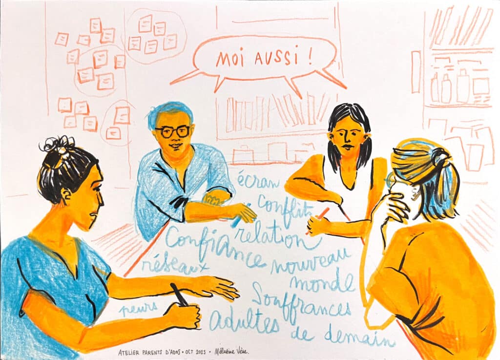 Live Sketching - Atelier de soutien à la parentalité