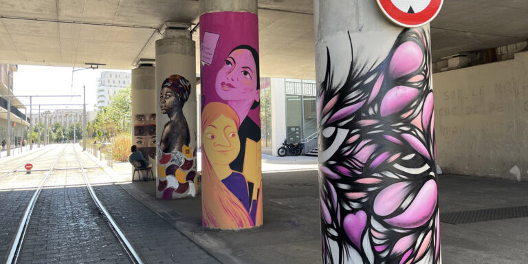 Fresque murale gare Montpellier Saint Roch