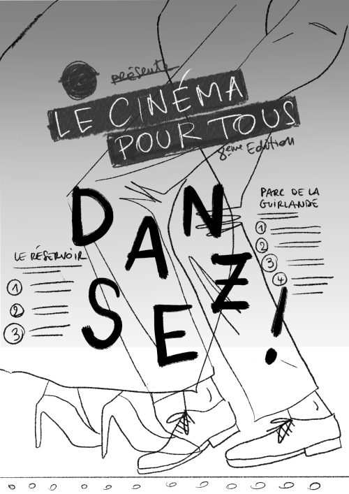 Cinéma pour tous, croquis de recherche 3